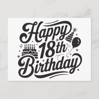 Postal Cumpleaños 18º