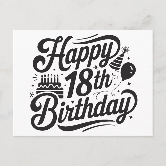 Postal Cumpleaños 18º (Anverso)