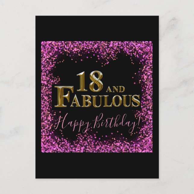Postal Cumpleaños 18  (Anverso)