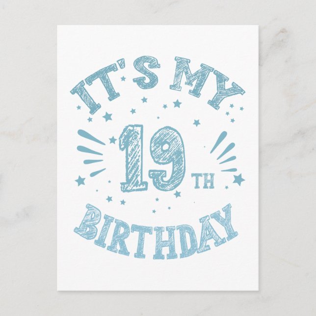 Postal cumpleaños 19 (Anverso)
