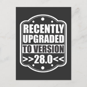 Postal Cumpleaños 28 Cumpleaños 28 años 1991 Fiesta