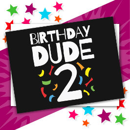 Postal Cumpleaños 2 Cumpleaños Niño Fiesta Cumpleaños Chi