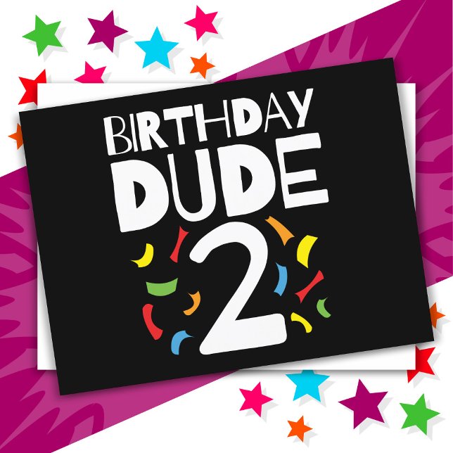 Postal Cumpleaños 2 Cumpleaños Niño Fiesta Cumpleaños Chi (Subido por el creador)