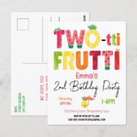 Cumpleaños 2 de TWO-tti Frutti Cuties Fruta Tropic