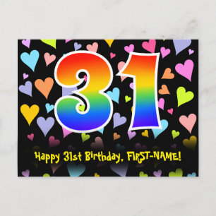 Postal Cumpleaños 31: Patrón de Corazones Divertidos, Arc