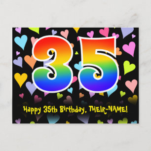 Postal Cumpleaños 35: Patrón de Corazones Divertidos, Arc