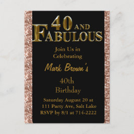 Postal Cumpleaños 40 