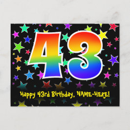 Postal Cumpleaños 43: Patrón de Estrellas Divertidas, Arc