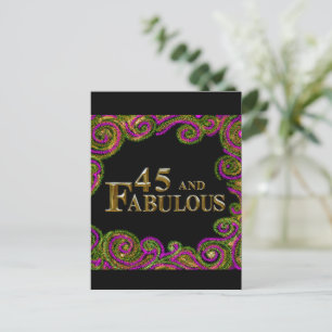 Postal Cumpleaños 45