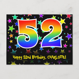 Postal Cumpleaños 52: Patrón de Estrellas Divertidas, Arc