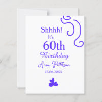 Cumpleaños 60 poner nombre morado español r