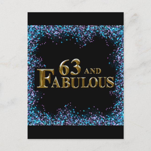 Postal Cumpleaños 63  (Anverso)