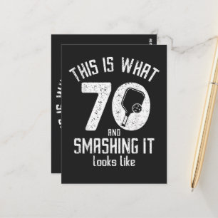 Postal Cumpleaños 70 Años Ama Pickleball