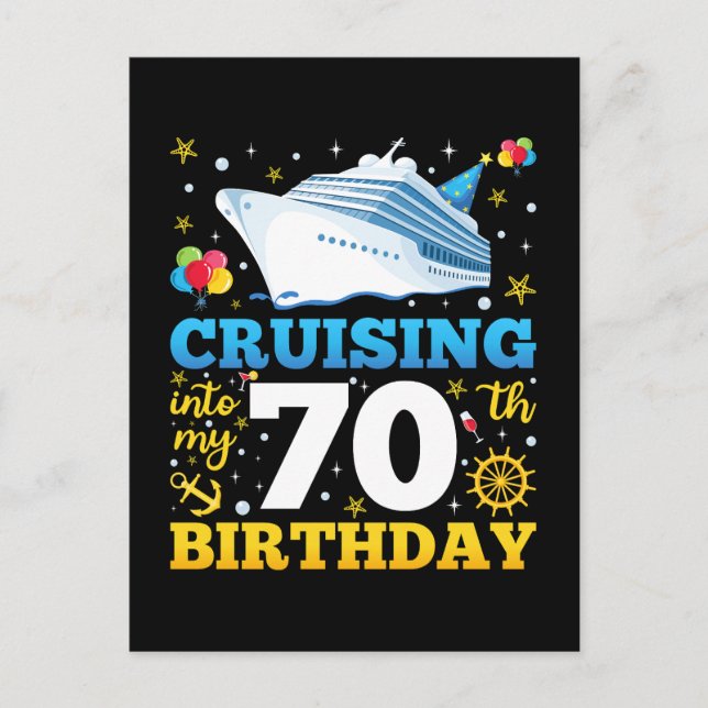 Postal Cumpleaños 70 Crucero (Anverso)