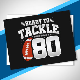 Postal Cumpleaños 80 Abordar Aniversario de 80 Años para 