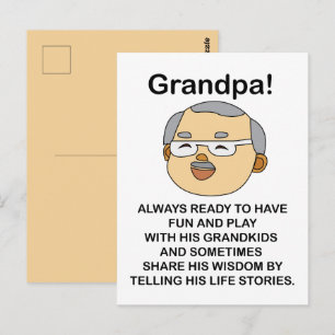 Postal Cumpleaños Abuelo Abuelo Cita