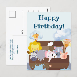 Postal Cumpleaños Arca de Noé