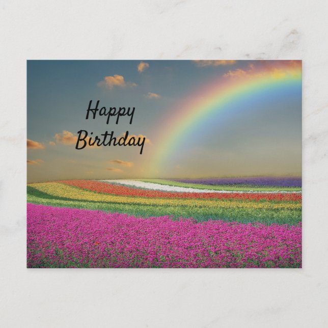 Postal Cumpleaños Arcoíris (Anverso)