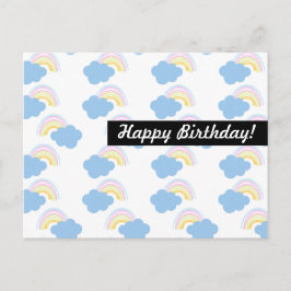 Postal Cumpleaños arcoíris Cualquier ocasión Personalizad