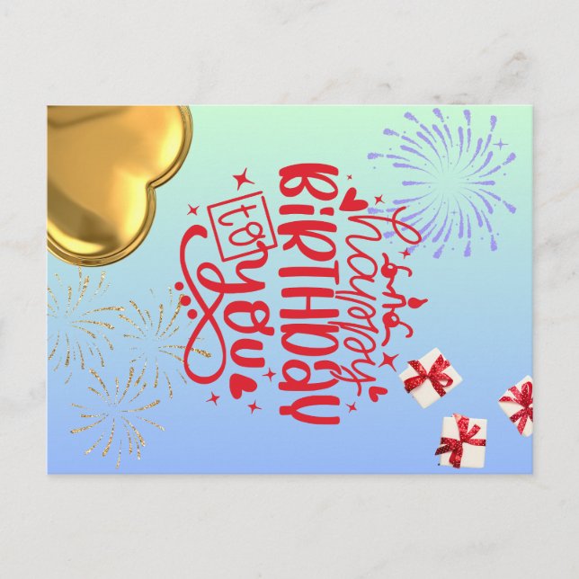 Postal Cumpleaños Bliss (Anverso)