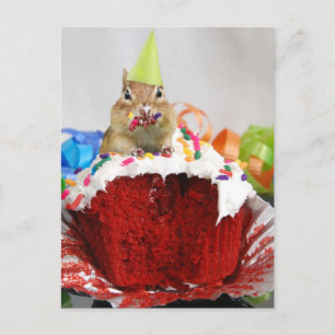 Postal Cumpleaños Chipmunk