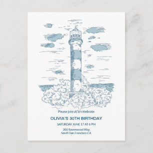 Postal Cumpleaños con tema náutico