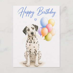 Postal Cumpleaños dálmata