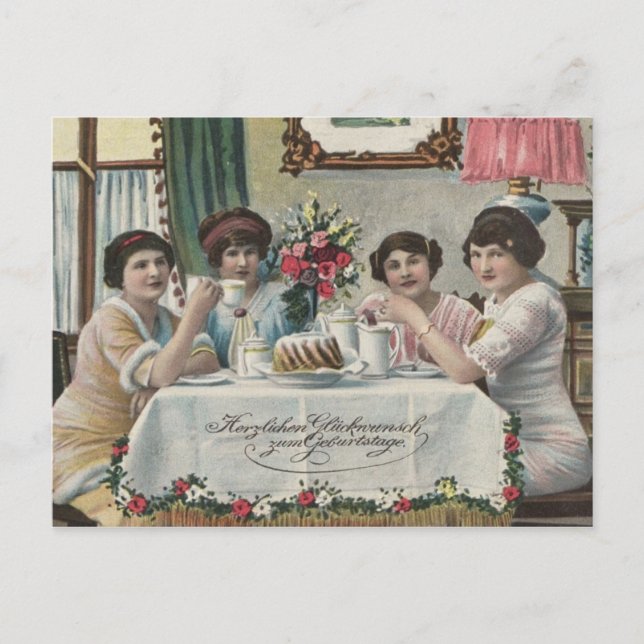 Postal Cumpleaños Danés - Fodseldag (Anverso)