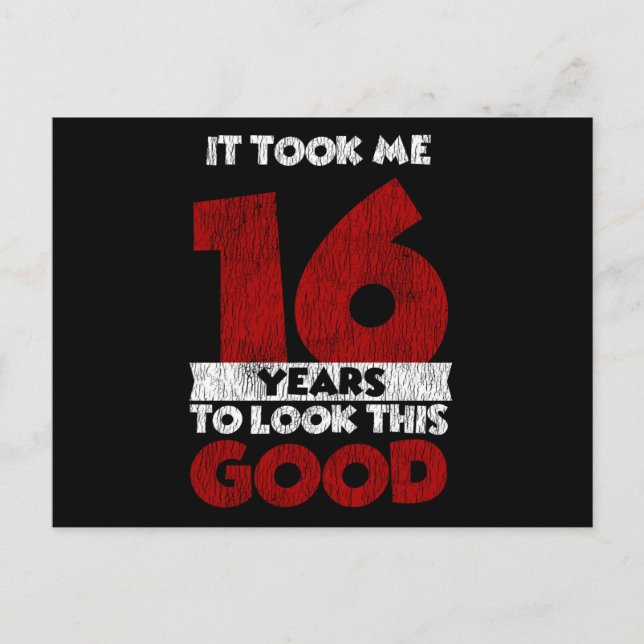 Postal Cumpleaños De 16 Años Me Hizo Ver Bien Cumpleaños  (Anverso)