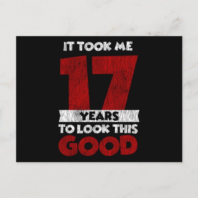 Postal Cumpleaños De 17 Años Me Hizo Ver Bien Cumpleaños  (Anverso)