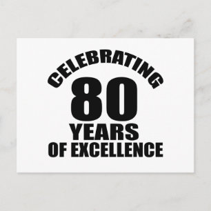 Postal Cumpleaños de 80 años