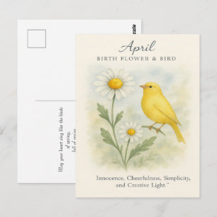 Postal Cumpleaños de Abril Versículo Bíblico Cruz y Resur