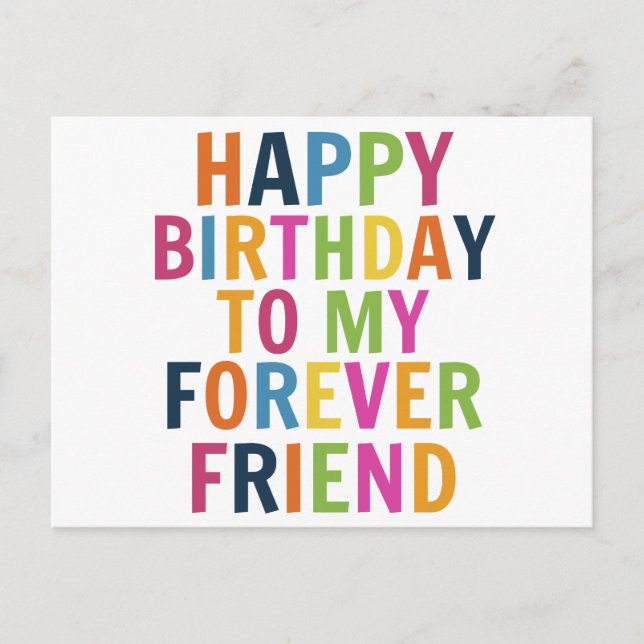 Postal Cumpleaños de amigos  (Anverso)