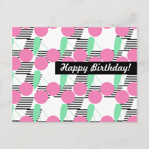 Postal Cumpleaños de Cereza Personalizado para cualquier 