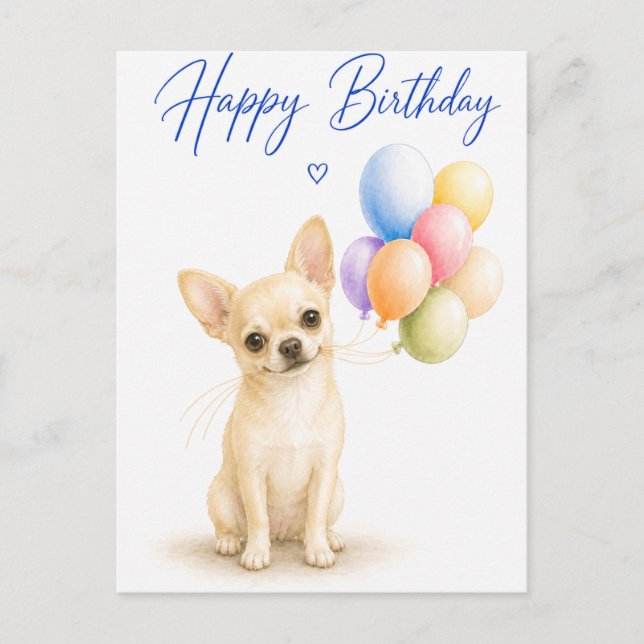 Postal Cumpleaños de Chihuahua (Anverso)