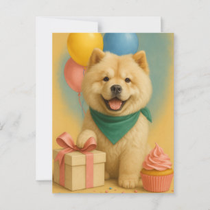 Postal Cumpleaños de Chow Chow