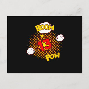 Postal CUMPLEAÑOS DE CÓMIC 13 Cumpleaños 13 Cumpleaños 13