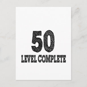 Postal Cumpleaños de completar nivel 50