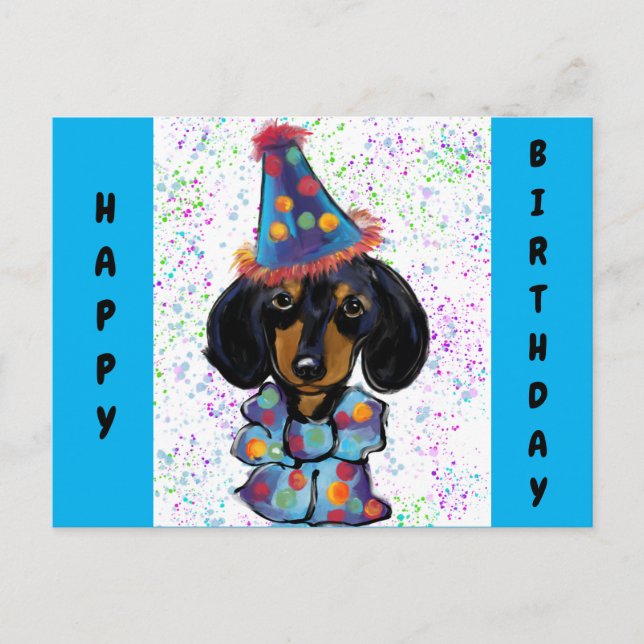 Postal Cumpleaños de Doxie (Anverso)