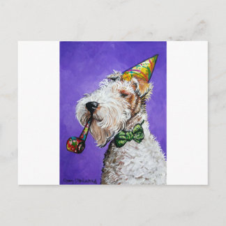 Postal Cumpleaños de Fox Terrier