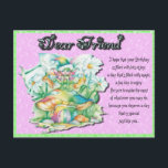 Postal Cumpleaños de Friend Fairy<br><div class="desc">Aunque las tarjetas electrónicas son geniales en este mundo de la tecnología, ¡no hay nada tan personal como el toque personal! Post-a-Card de Ebbymoo es una manera económica de enviar un mensaje especial y personalizado para el cumpleaños, aniversario, obtén bien, amistad y muchas otras ocasiones. Envíe uno a alguien que...</div>