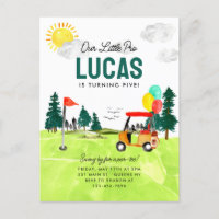 Cumpleaños de Golf de Nuestros Niños Pequeños Pro