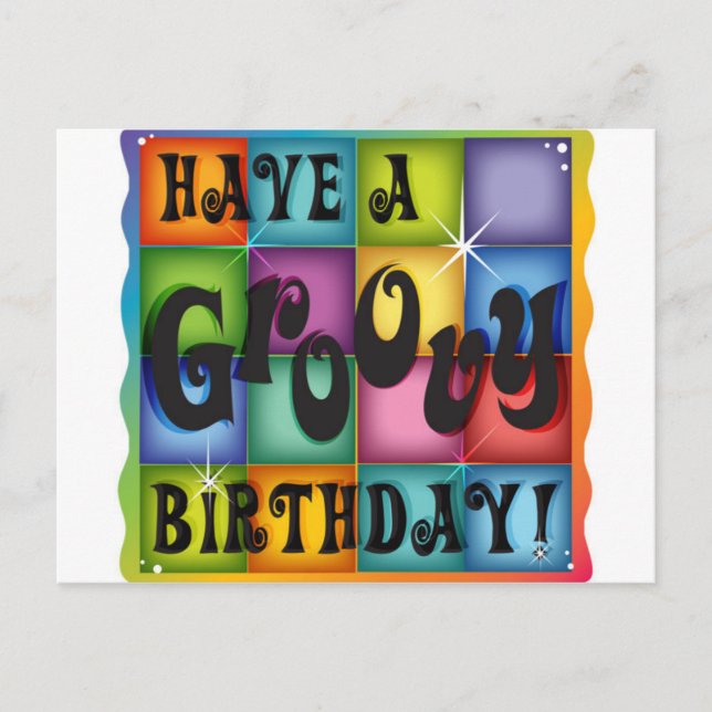 Postal Cumpleaños de Groovy (Anverso)