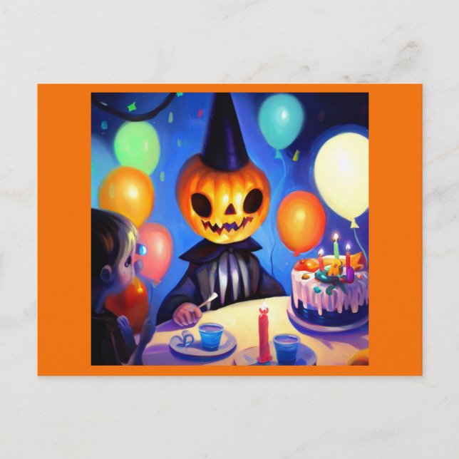 Postal Cumpleaños de Halloween 2 (Anverso)