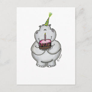 Postal Cumpleaños de Hippo - Feliz Cumpleaños
