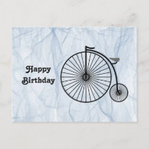 Cumpleaños de la bicicleta anticuada de ruedas
