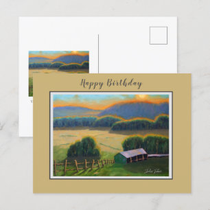 Postal Cumpleaños de la colorida montaña Ozark de Misuri