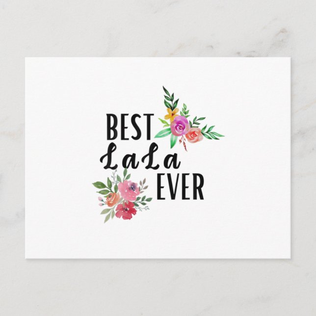 Postal Cumpleaños de la mejor Lala Madre (Anverso)