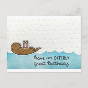Postal Cumpleaños de la nutria