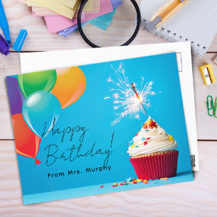 Postal Cumpleaños de los hijos de los maestros